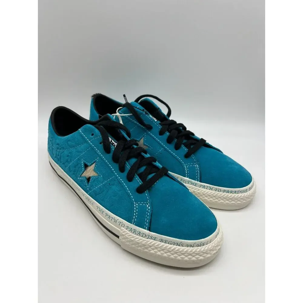 Converse One Star Pro Ox Sean Pablo Rapid Teal 173215C Size Men 8.5/Wom 10 NWT - Picture 6 of 12